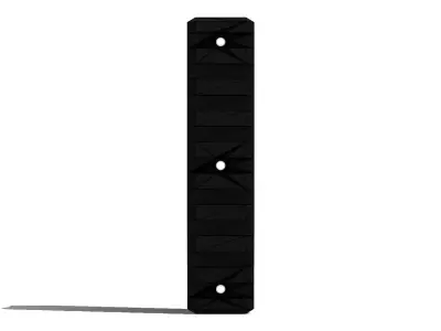 Trilho Picatinny 9 Keymod Rail 3D model