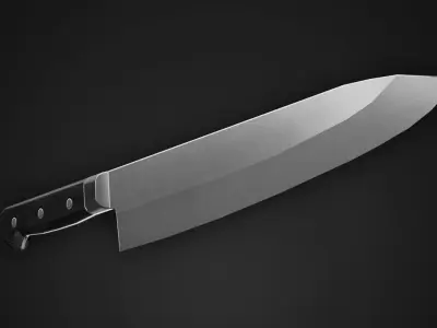 Kitchen Knife - Game Ready Low-poly 3D model
