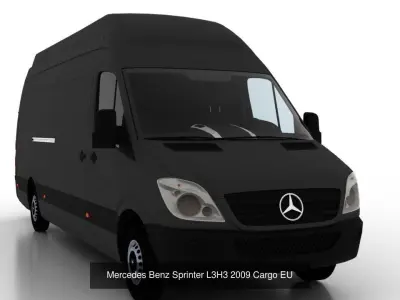 Mercedes Benz Sprinter L3H3 2009 Collection EU 3D Model Pack