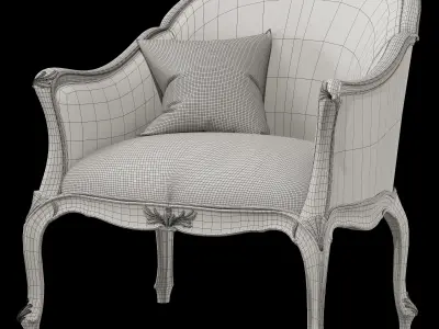 roberto giovannini armchair art 1225 3D model