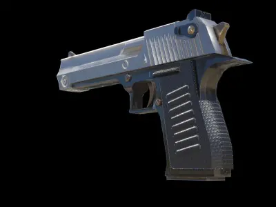 Pistol Gun Free low-poly 3D model