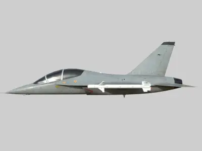 Chinese air force jl10 trainer Low-poly 3D model
