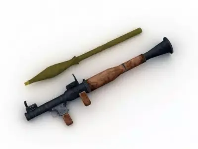 Rocket Launcher RPG-7 Free low-poly 3D model