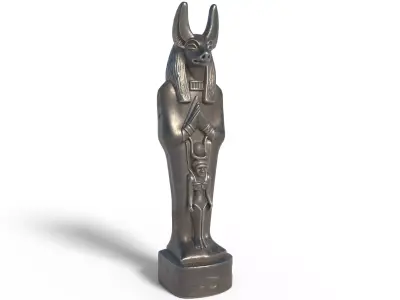 Anubis statue 2 Low-poly 3D model