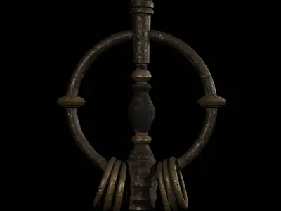 Khakkhara of Resonance Low-poly 3D model