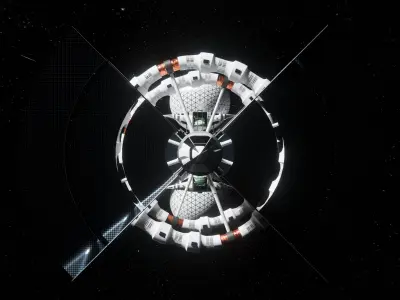 Spacecraft Explorer Animated SciFi 3D model