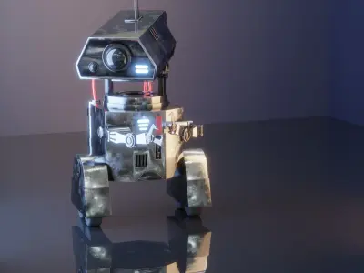 si fi character 01 3D model Low-poly 3D model