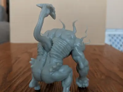 4 eyes toy of demon on table 3D print model