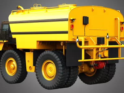 785D Water Tanker Truck 3D model