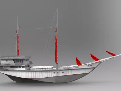 Pirate Ship 3D model 2