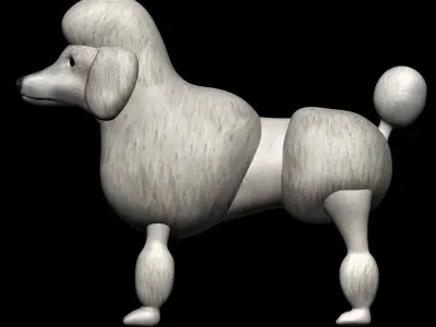 Poodle dog 3D model purchase
