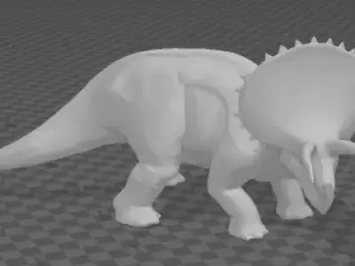 Triceratops dinosaur 3D print model