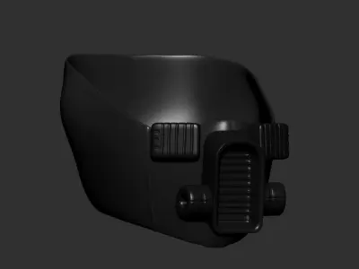 gas mask helmet scifi high poly sculpt 3d printable  3D model purchase