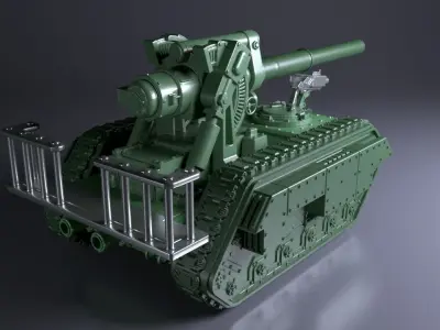 Legendary Battle Tank for 3Dprint 3D print model by mbelec