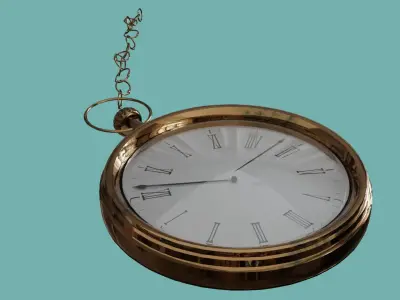 Antique Pocket Watch 3D model