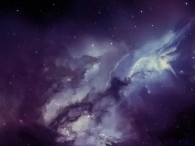 bnghfhfg nebula in space 3D model