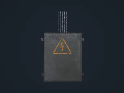 Electric Box Low-poly 3D model buy