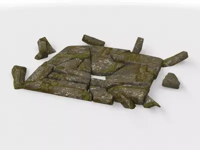 stone base 02  3D model