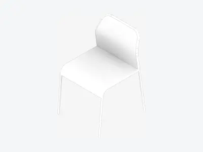 Chair - Simplicity Low-poly 3D model