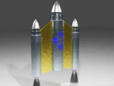 Jetpack rocket launcher 3D model