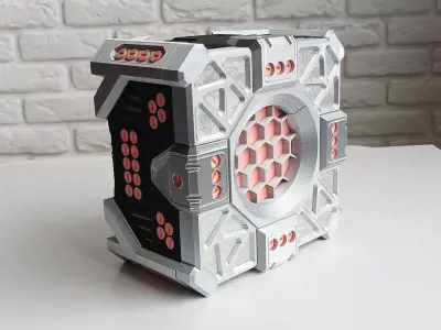 Sci-Fi Challenge Gift Box Puzzle Container with 162 Bolts 3D print model