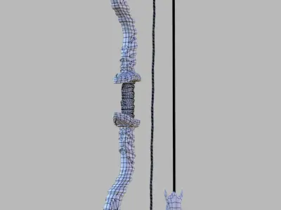 Fantasy bow 3D model