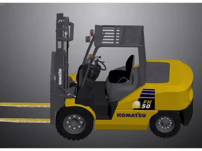 Forklift 3D model by liuluhong - Textured