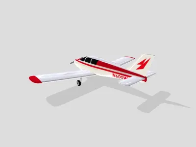 Piper PA28 Cherokee 3D model