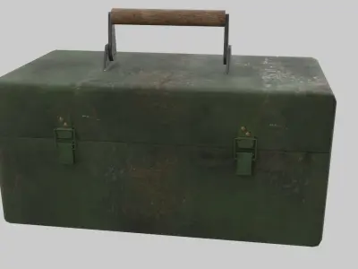 Metal Tool Box Low-poly 3D model purchase