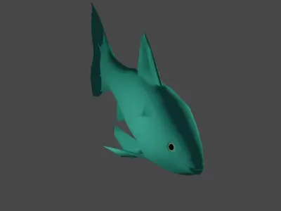 fish 3Dmodel Low-poly 3D model