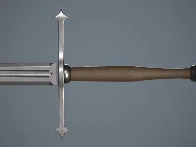 Two-handed swords  Low-poly 3D model