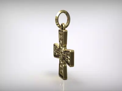 Celtic Knot Pendant Traditional Celtic Interlace Nordic Cross Free 3D print model