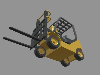 Low Poly Forklift 01 Low-poly 3D model