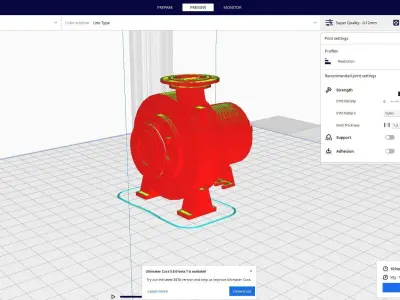 centrifugal pump 3D print model purchase