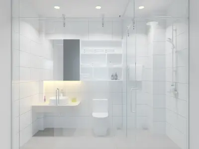 wc Bathrooom Free 3D model