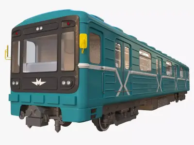 Train metro 3D model