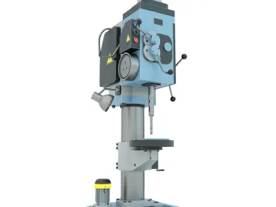 Industrial machine tool drilling vertical press 2N125 3D model