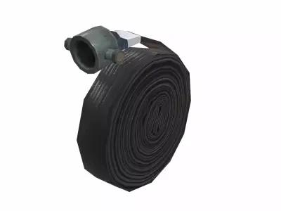 Fire hose  Low-poly 3D model