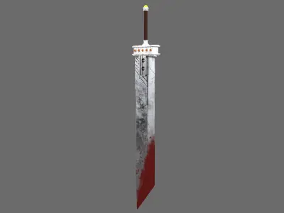 Buster Sword Low-poly 3D model purchase