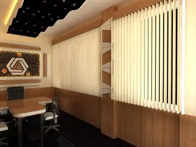 modern office interior 3D model purchase
