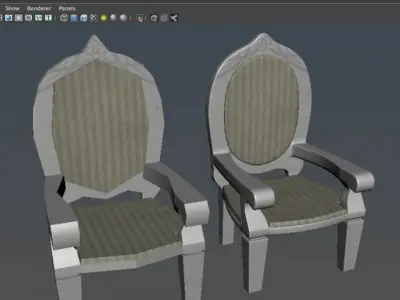 Dolls pushchair 3D model