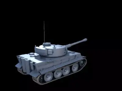 1957German Heavy Tank Tiger 3D Model 3D print model