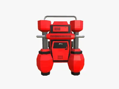 Jetpack Low Poly G02 - SciFi Character Design Low-poly 3D model