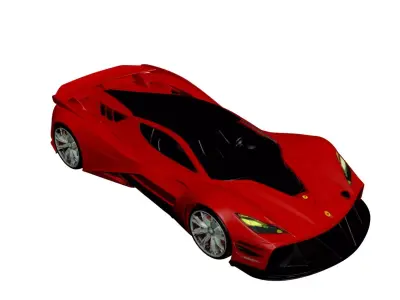 Concept Premium Hyper Vehicle Futuristic Ultra Performance  3D model