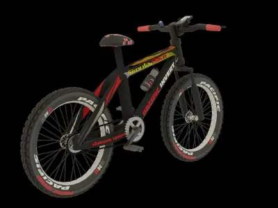 Mountain Bike High Quality  Low-poly 3D model
