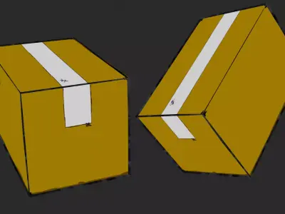 Box model  Free low-poly 3D model