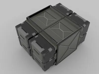 UNSC Military Crate 3D model