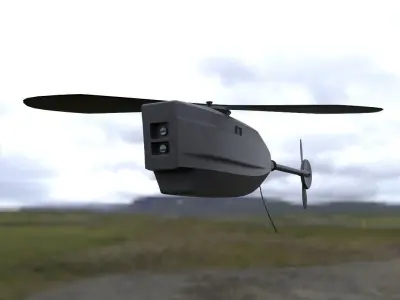 Black Hornet Nano UAV Micro Drone 3D model