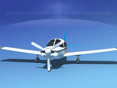 Piper Cherokee Six 260 V11 3D model