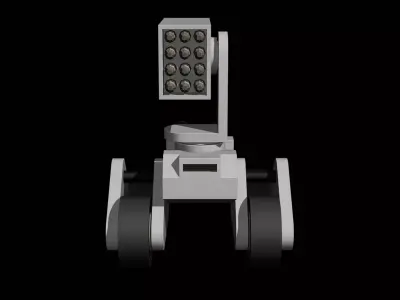 Stylized Low Poly Tank Rocket Array Game Ready Low-poly 3D model